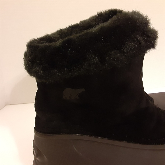 Sorel Snow Angel Zip Winter Insulated  Waterproof Black Womens Boots Sz 7.5 - Picture 14 of 14
